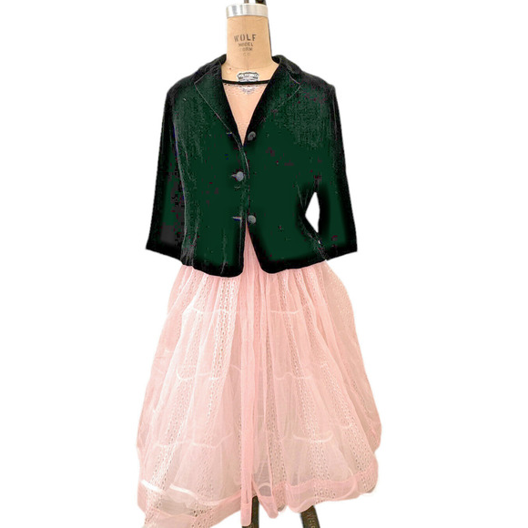 Vintage Mary McFadden Black Velvet Jacket Silk Rayon Blazer Sz Medium - Picture 1 of 8